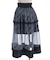 チェックチュールロングスカート