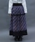 チェックチュールロングスカート
