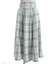 起毛チェック柄ロングスカート