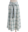 起毛チェック柄ロングスカート