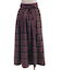 起毛チェック柄ロングスカート
