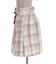 Ｗリボン起毛チェックミニスカート