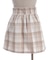Ｗリボン起毛チェックミニスカート