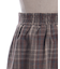 Ｗリボン起毛チェックミニスカート