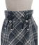 Ｗリボン起毛チェックミニスカート