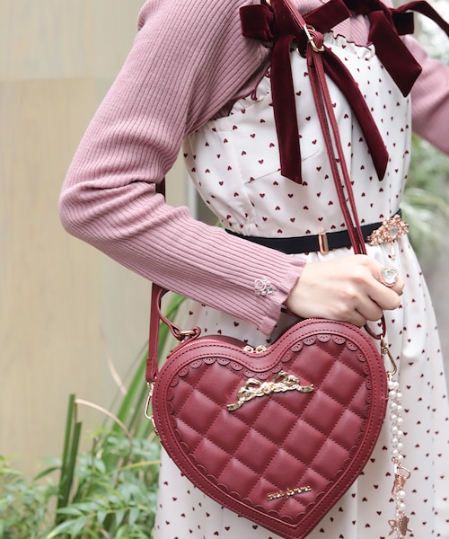 ハートモチーフポシェット｜アクシーズファムの通販｜&mall（アンド