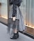 異素材イレヘムボリュームスカート