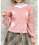 レイヤード風アーガイルニット