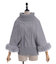 袖ファーポンチョ