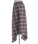 チェックイレヘムスカート