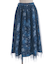 スノー・ローズ柄スカート
