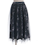 スノー・ローズ柄スカート