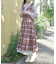 コットンレースチェックジャンスカ