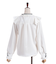 レースアップカフスブラウス