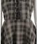 ビスチェ切替チェック柄ワンピース
