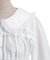 シャーリングフリル丸襟ブラウス