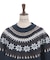 雪柄フェアアイルニット