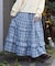チェックティアードスカート