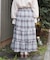 チェックティアードスカート