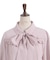 ボウタイリボン付きフリルブラウス