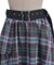 ベルト付チェックイレヘムスカート