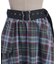 ベルト付チェックイレヘムスカート