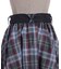 ベルト付チェックイレヘムスカート