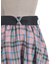ベルト付チェックイレヘムスカート