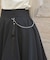 チェーンリボン付イレヘムスカート