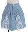 レースフリルデニムスカート