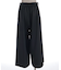 サイド柄切替ワイドパンツ