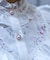 桜刺繍スタンドブラウス