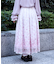 桜レース×桜柄スカート