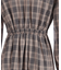 チェック切替シャツワンピース