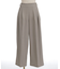 サイドボタンタックパンツ