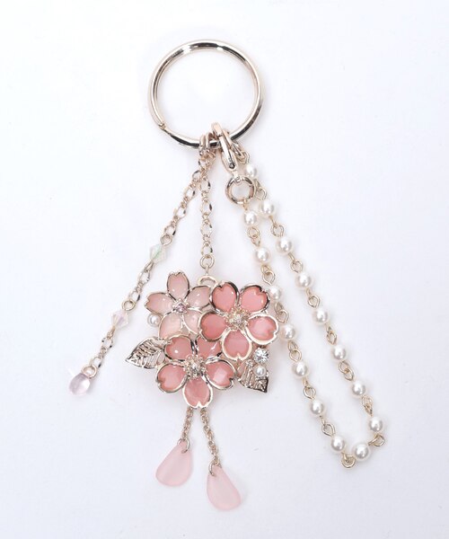 886◇桜モチーフブローチ＆チャーム シルバー axes femme アクシーズ 桜モチーフブローチ＆チャーム｜アクシーズファムの通販｜&mall