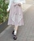 レース×フリルスカート