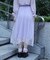 チュールレイヤードスカート