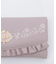 ローズ刺繍フリル長財布