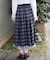 プチフリルチェック柄スカート