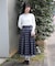 プチフリルチェック柄スカート