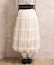 ベルト付チュールスカート