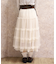ベルト付チュールスカート