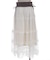 ベルト付チュールスカート