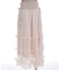 ベルト付チュールスカート