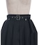 ベルト付プリーツミニスカート