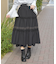 フリル切替ティアードスカート