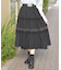 フリル切替ティアードスカート