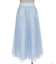 チュール×レースロングスカート