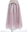 チュール×レースロングスカート